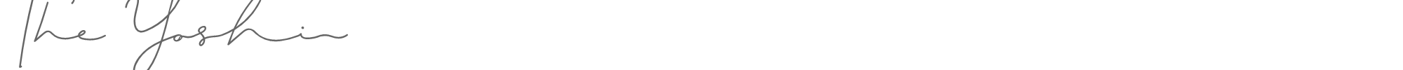 Sample characters The Yoshi Font
